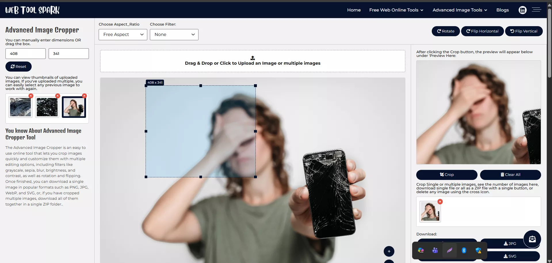 Advanced Image Cropper